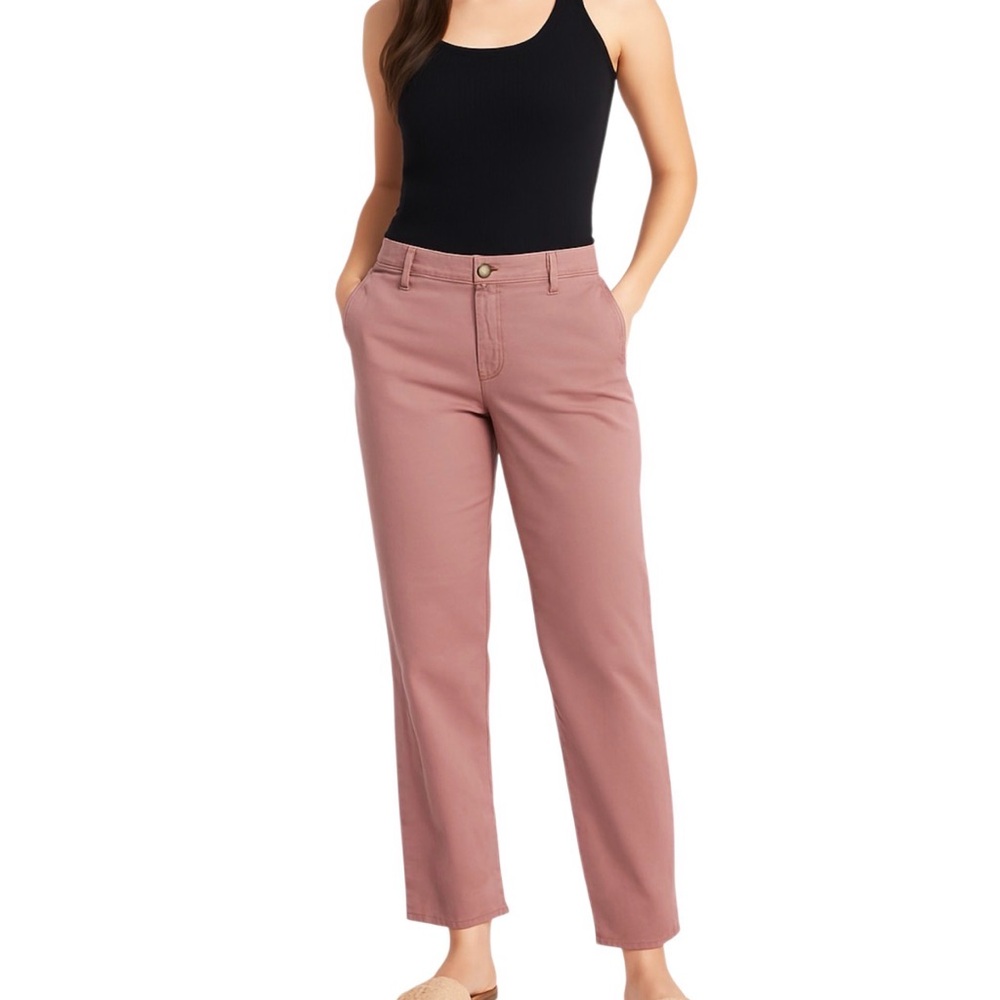 Old Navy Women's Mauve Straight Leg Pants Size Small